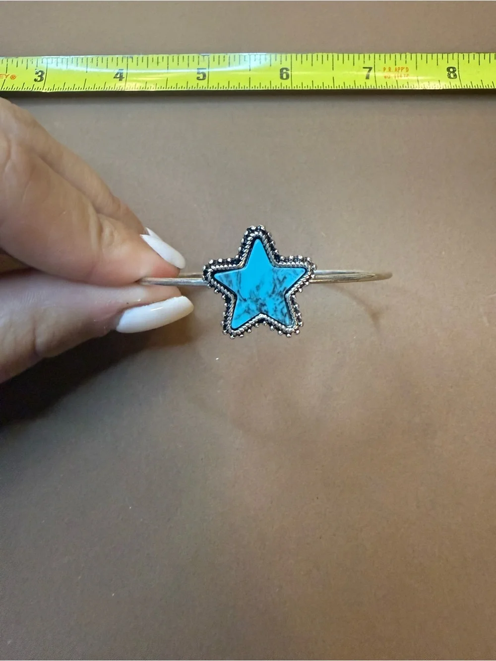 🩵BUNDLE AND SAVE (3/$16) 🩵 Turquoise Star Cuff Bracelet - Women's Silver-Tone